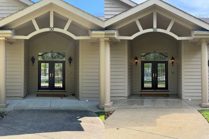The First Thing Every Guest Sees — Restored to the Standard It Deserves | Moreland Hills, Ohio - job photo by Patty's Pressure Washing